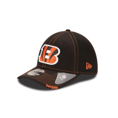 Black Cincinnati Bengals Hat - New Era NFL Neo 39THIRTY Stretch Fit Caps USA3825069